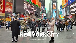 NEW YORK CITY TRAVEL 50 - WALKING TOUR MANHATTAN Broadway, Times Square, 7th Avenue & Madison Avenue