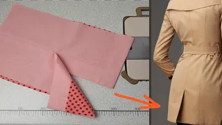 💥💫How to sew a Vent of a Tailored Jacket/sewing of a suit fork