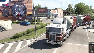 Euro Truck Simulator 2 Smooth Heavy 57 Tons in Double Trailer | Logitech g29