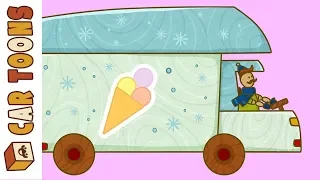 Dessin animé éducatif en français des petites voitures avec Prabou: un camion frigorifique