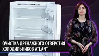 Очистка дренажного отверстия в холодильниках ATLANT. Ответы на вопросы потребителей.