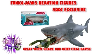 Funko Jaws Reaction Figures SDCC Exclusive Great White Shark and Quint Final Battle review