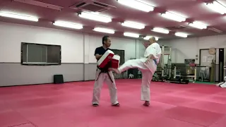 【Kudo】66-year-old man's pad training