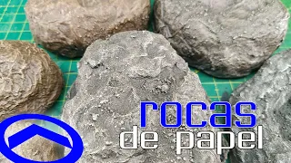 Como hacer Rocas con Papel