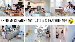 COMPLETE DISASTER CLEAN WITH ME AFTER MY DIVORCE PARTY!! //Jessica Tull cleaning motivation