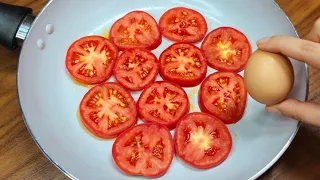 Just add egg to tomato and the result will be great.Very tasty and easy omelette.Delicious breakfast