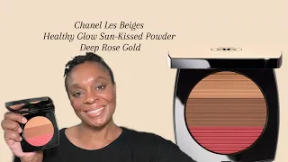 Chanel Les Beiges Healthy Glow Sun-Kissed Powder | Deep Rose Gold #makeup #tutorial #QVSun