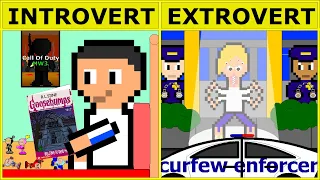introverts vs extroverts during quarantine | funny animation cartoons