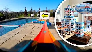 I built a Hot Wheels Cardboard City MEGA Track