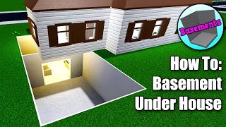 Bloxburg: How To Build A Basement Under Your House? • Roblox