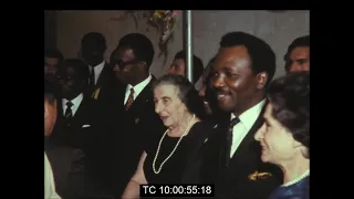 African Middle East Peace Mission | Gold Meir Holds Reception For OAU Leaders | Israel | Nov. 1971