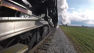 Norfolk & Western 611 pulling the Strasburg Shuttle Train with GoPro Cameras