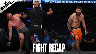 Josh Silveira Unloads Striking Barrage Against Ty Flores to go to 2023 PFL Championship