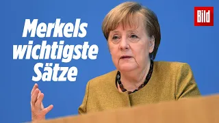 Corona-News: Pressekonferenz von Angela Merkel