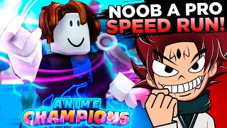 NOOB a PRO - ZERANDO ANIME CHAMPIONS em menos de 24 HORAS! (F2P)