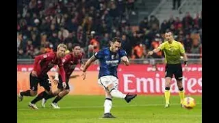 Inter-Milan 5-1: il rigore del 4-1 di Calhanoglu LIVE