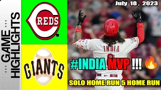 Cincinnati Reds vs San Francisco Giants Game Highlights July 18, 2023 | MLB Highlights 2023