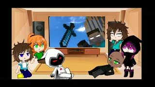 Minecraft reacts to "When We Started" Ceris vs Herobrine by @sashamtanimations3761 [Requested]