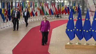 European leaders arrive at EU summit