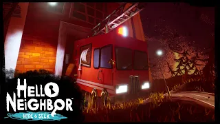 I'M A FIREFIGHTER, SAVING EVERYONE'S LIFE-HELLO NEIGHBOR HIDE AND SEEK 3 PART