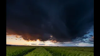 Schöne Schauer und Gewitter mit Sturm von Hannover bis Hildesheim / Niedersachsen - Zeitraffer