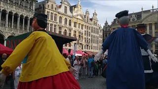 Grand Place Bruxelles Fête Populaire Festa Popular Folclore Folklorissimo Bruxelas Portugal