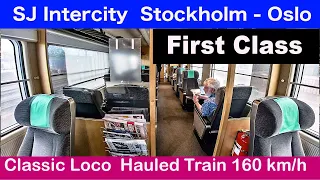SJ Intercity Train  from Stockholm to Oslo (by bicycle to Stockholm C Station)