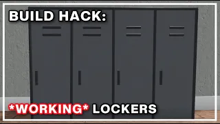 How to Build *WORKING* Lockers in Bloxburg - BUILD HACK