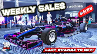 GTA 5 Online WEEKLY UPDATE | FREE Expensive CARS! CARS TO BUY! | Rare Cars | SALES