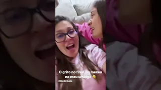 Fran Japa e Biankinha mãe e filha 💙💜