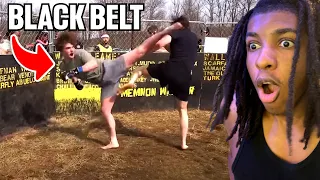 Taekwondo Black Belt Vs MMA Fighter