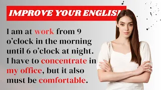 My Office | 10 minutes Practice English Routine | Everyday English Conversation Practice | Level 1