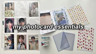 my kpop photocard essentials for collecting and trading!