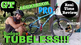 GT Aggressor Pro Budget Tubeless Realtime Review plus Mailtime!