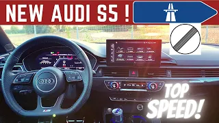 🏁 2020 Audi S5  POV TOP SPEED on the AUTOBAHN! 700 Nm diesel!