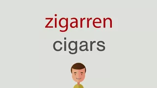 Wie heißt zigarren auf englisch