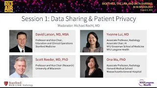 BOLD-AIR Summit 2021 | Session 1: Data Sharing & Patient Privacy