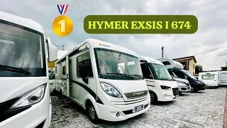 MOTORHOME USATO HYMER EXSIS I674 , il CAMPER COMPATTO perfetto per le 4 persone …tuo a 64.900 €🔝🚚✅