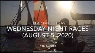 Wednesday Night Sailing Races - Clear Lake, Texas (August 5, 2020)