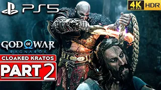 (PS5) GOD OF WAR RAGNAROK Walkthrough Part 2 Cloaked Kratos NO HUD [4K 60FPS HDR] - No Commentary