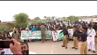 Pakistan Navy organized Independence Day Walk at Sajawal / Creeks Area