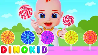 Candy Song︱Sweet Sweet Sweet | Finger Family Kids Songs | Dinokid Nursery Rhymes