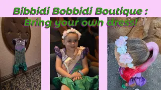 My 4 year old did Bibbidi Bobbidi Boutique at Magic Kingdom! We brought our own dress! Full Details!