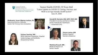 Senior Health COVID-19 Town Hall: June 25, 2020