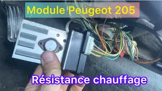 TUTO Comment changer Résistance chauffage Peugeot 205 Gti # Emplacement module chauffage