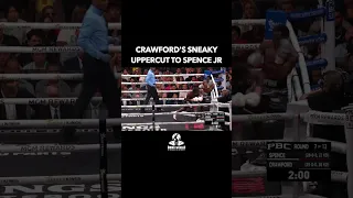 Crawfords Sneaky Uppercut To Spence - #errolspencejr #terencecrawford #spencevscrawford #boxing