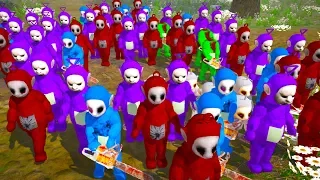 100 СЛЕНДИПУЗИКОВ НА ОДНОЙ КАРТЕ ! БИТВА ТЫСЯЧЕЛЕТИЯ ! - Slendytubbies 3 Multiplayer Sandbox