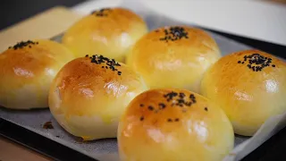 Ep.32 Japanese sweet red bean bun(Anpan) ขนมปังใส้ถั่วแดงญี่ปุ่น