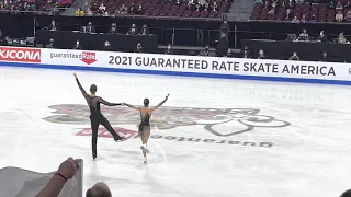 Boikova/Kozlovskii 2021 Skate America short program fancam - Бойкова/Козловский кп