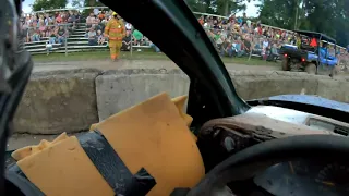 2021 Herkimer Co Fair Demo Derby In car footage (Heat 1)